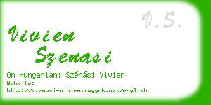 vivien szenasi business card