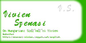 vivien szenasi business card